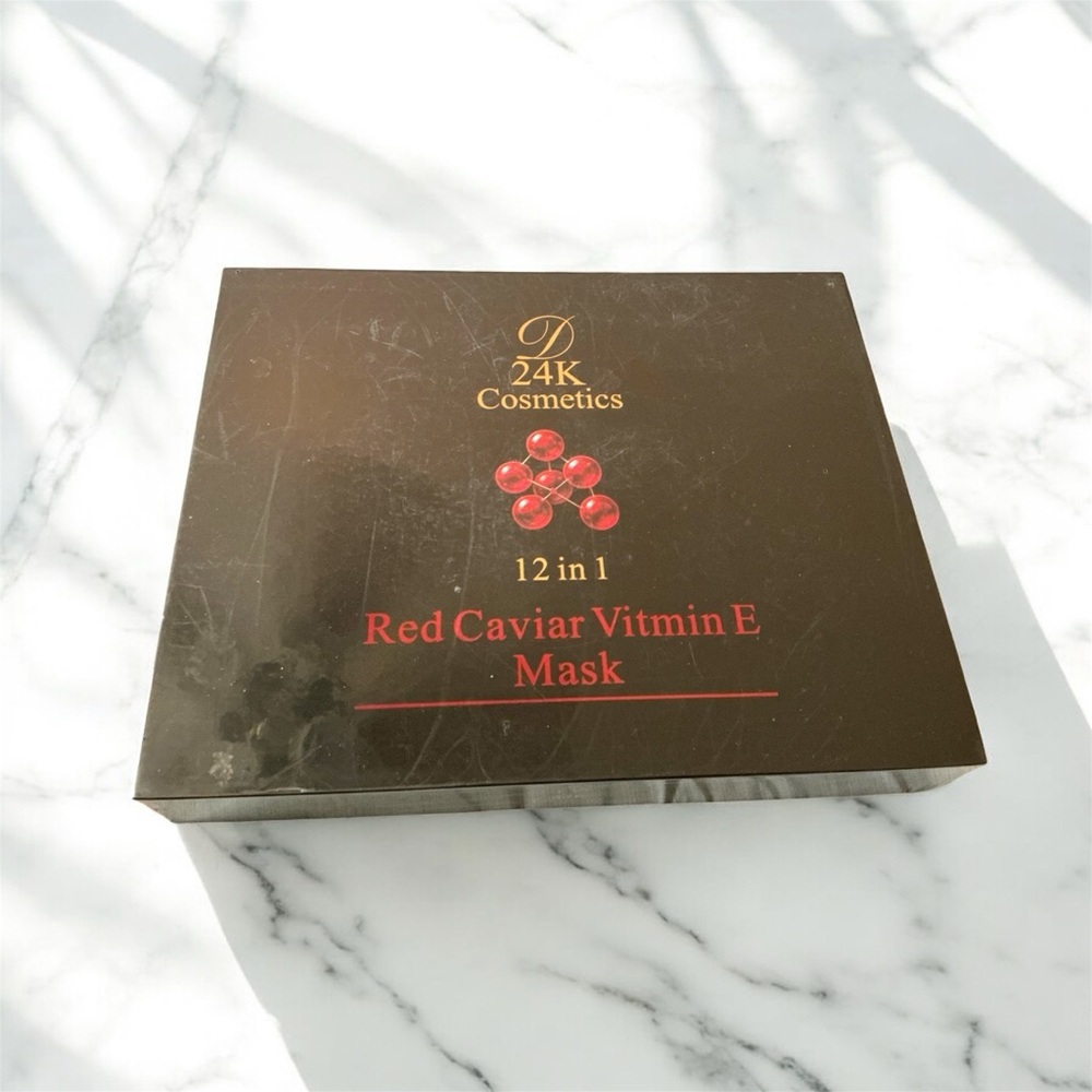 NIB-Red Caviar Vitamin E Gel Mask-D24K Cosmetics - Picture 3 of 6